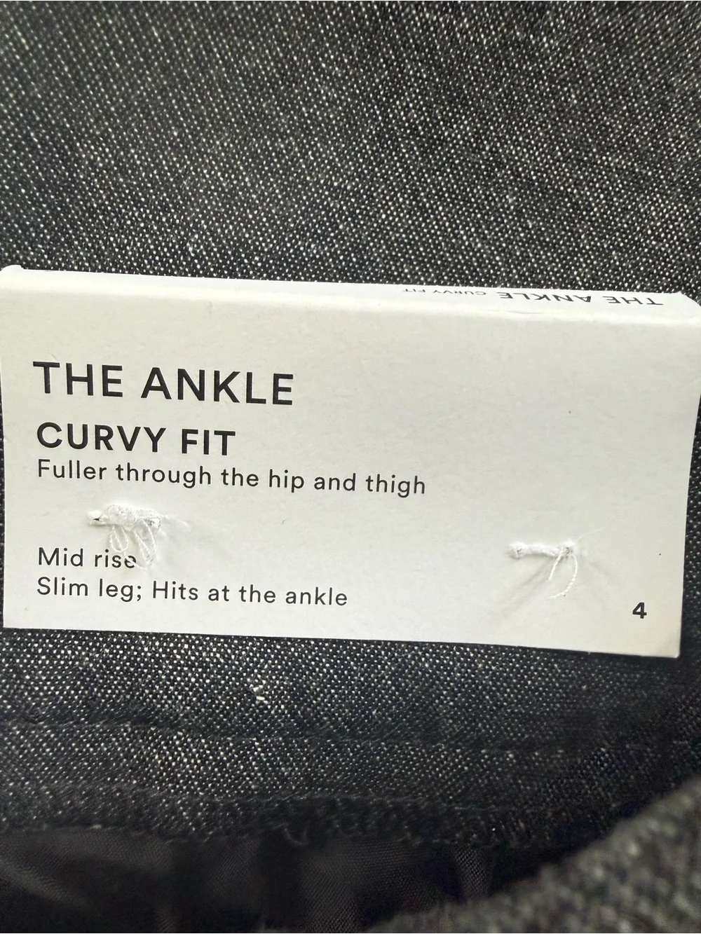ANN TAYLOR  DARK GRAY The ANKLE PANTS Curvy Fit 4 NEW 3093
